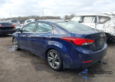 2014 Hyundai Elantra Limited из США, поврежденный, VIN 5NPDH4AE2EH483576
